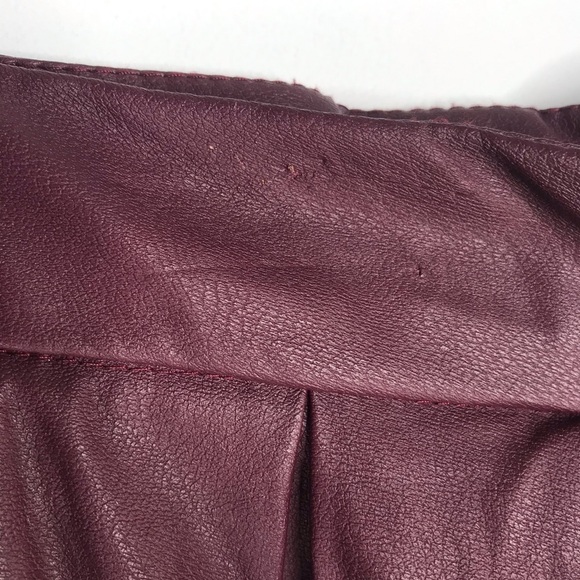 Faux Leather Vegan Skater Skirt Large - Picture 4 of 6